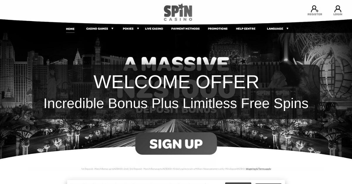 Spin Casino New Zealand - NZ$1,000 Welcome